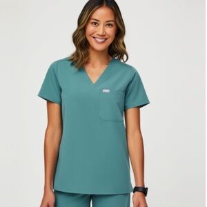 Figs Hydrogreen Catarina Scrub Top